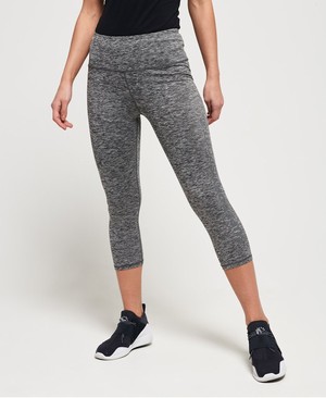 Superdry SD Core Sport Essential Capri Leggings Női Sportruházat Szürke | XJFKT7209